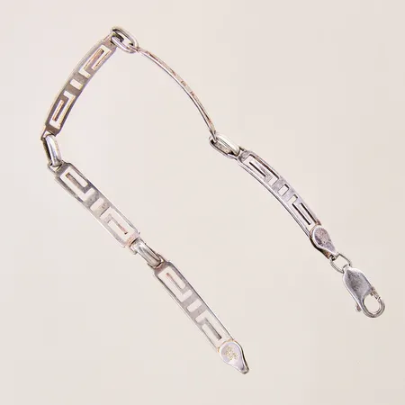 Armband med dekor, längd: 18cm, bredd: 5,4mm, Mexico, silver 925/1000 Vikt: 6,8 g