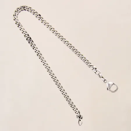 Armband Pansar, längd 20,5cm, bredd 4mm, silver 925/1000  Vikt: 8,4 g