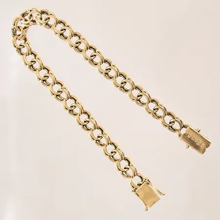 Armband Bismarck, längd: 21cm, bredd: 8,1mm, 18K  Vikt: 21,7 g