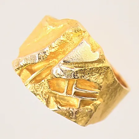 Ring, Björn Weckström, Lapponia år 1984, stl 18¾, bredd 5,5-15mm, 14K Vikt: 8,4 g