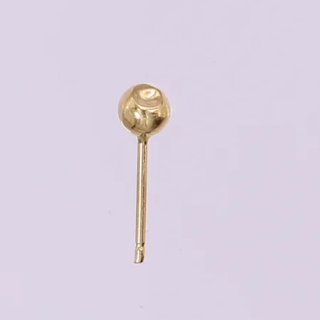 Udda örhänge kula, ca Ø3,5mm, bucklig, saknar snurrebuss. 18K 
