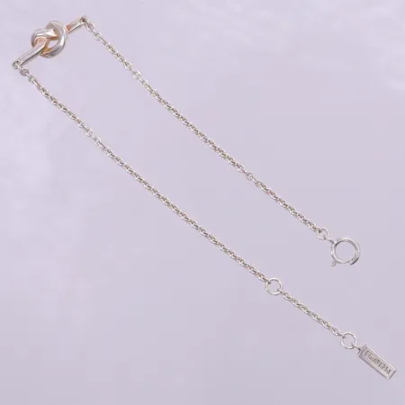 Armband, Efva Attling, Love Knot, ca 17-19cm, bredd 2-6,5mm. 925/1000 silver Vikt: 3,1 g