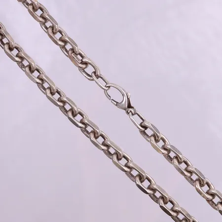 Kedja Ankarlänk, ca 52cm, bredd 7,5mm. 925/1000 silver  Vikt: 79,7 g