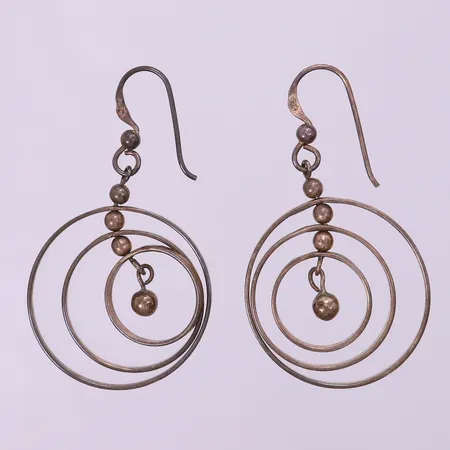 Ett par örhängen, ca 48x28mm. 925/1000 silver Vikt: 7,2 g