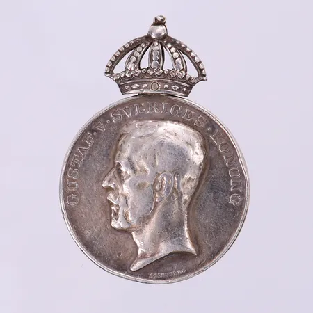 Minnesmynt med krona, Femte Olympiaden Stockholm 1912. Silver Vikt: 16,2 g