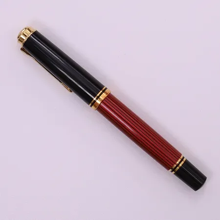 Reservoarpenna, Pelikan Souverän, stift 14K, bläckrester, ej funktionstestad