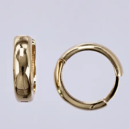 Ett par örhängen, Ø12mm, bredd ca 3mm, 18K Vikt: 2,6 g