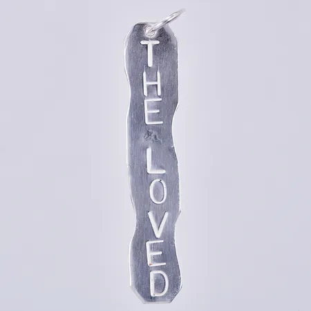 Hänge, The Loved, längd: ca 5cm, bredd: ca 8mm, silver, 925/1000 Vikt: 5,4 g