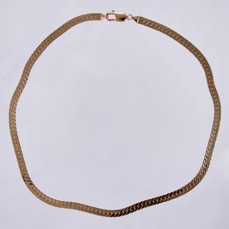 Collier halvstel Pansar, 45cm, bredd 5mm, 18K Vikt: 26,6 g