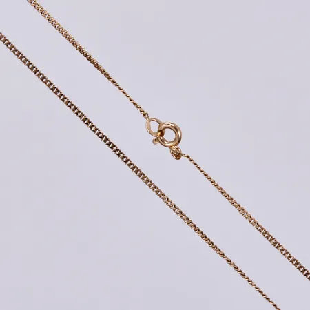 Kedja pansar, längd: ca 43cm, bredd: ca 1mm, 18K Vikt: 2,5 g