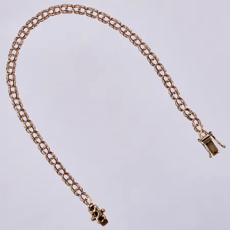 Armband bismarck, längd: ca 19cm, bredd: ca 4mm, 18K Vikt: 4,7 g