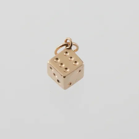 Berlock "Tärning", mått ca 5,7x5,7mm, 18k Vikt: 0,8 g