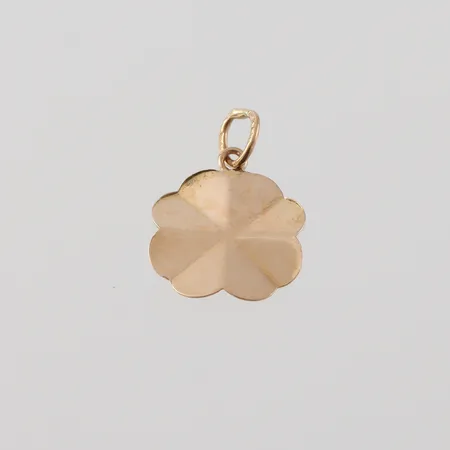 Berlock "Fyrklöver", höjd utan ögla ca 12mm, 18k Vikt: 0,6 g