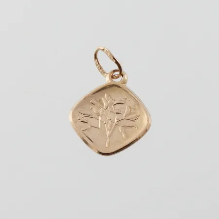 Berlock , höjd utan ögla ca 12mm, 18k Vikt: 0,9 g