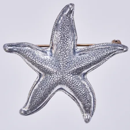 Brosch, Sjöstjärna, BEAU, Sterling , längd: ca 3,5cm, bredd: ca 37mm, silver 925/1000 Vikt: 3,9 g