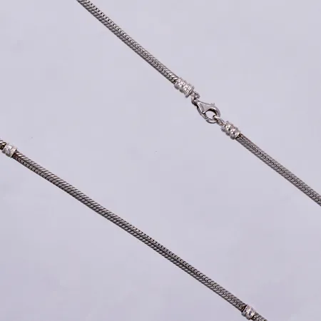 Kedja, Pandora, längd: ca 45cm, bredd: ca 3mm, 925/1000, silver Vikt: 26,9 g