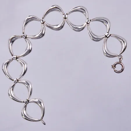Armband, längd: ca 18cm, bredd: ca 18mm, silver 835/1000 Vikt: 15,5 g