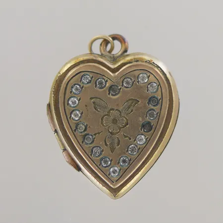 Bijouterier, hänge hjärta medaljon, 1 fotlänk 17cm, 1 armband 24cm  Vikt: 0 g