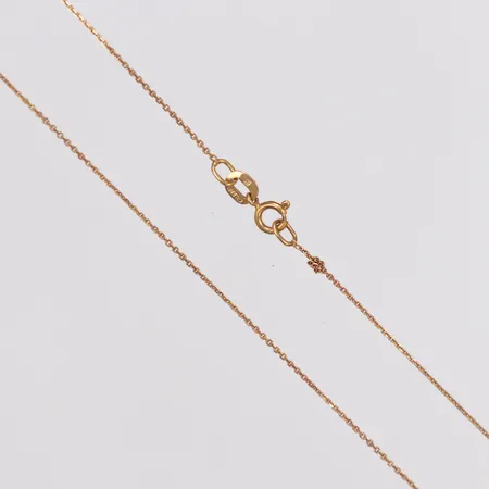 Kedja, Ankar, ca 42cm, bredd 0,5mm, italienska stämplar, knut, 18K  Vikt: 1,3 g