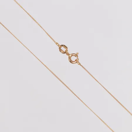 Kedja, Pansar, Balestra, 42cm, bredd 0,5mm, 18K  Vikt: 0,8 g
