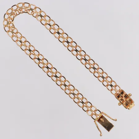 Armband, X-länk, N S E Guldvaru Aktiebolag år 1991, 18,5cm, bredd 5,8mm, 18K  Vikt: 8,1 g