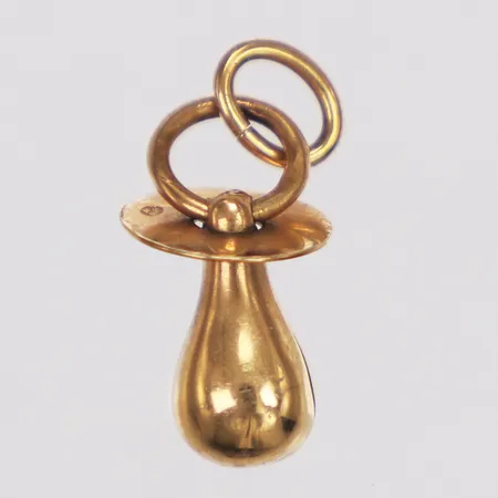 Hänge, napp, 18mm, 18K  Vikt: 0,7 g
