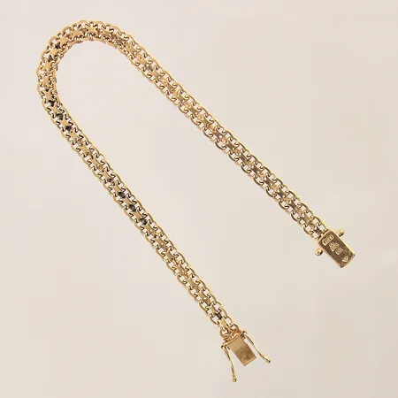 Armband X-länk, längd: 20cm, bredd; 5,2mm, 18K  Vikt: 11,1 g