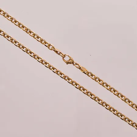 Kedja ankar, 62cm, bredd:4,5mm, 18K 50,2g.