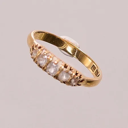 Ring, Ø19¾, bredd:4mm, gravyr, 18K 3,8g.
