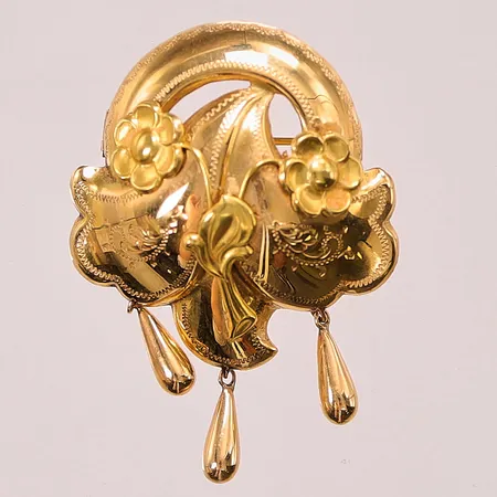 Brosch, 48mm, 18K 6,7g.