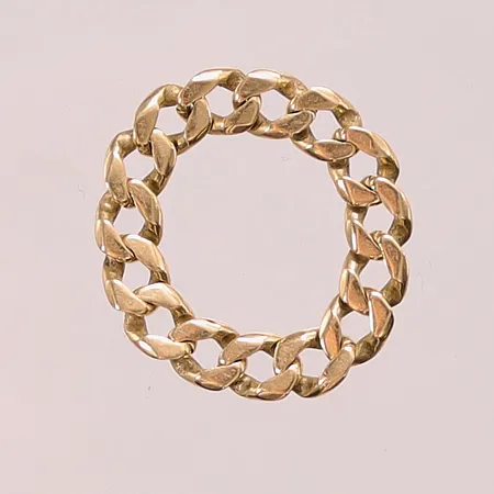 Ring pansar, Ø19½, bredd:5mm, rörlig, 14K 3,6g.