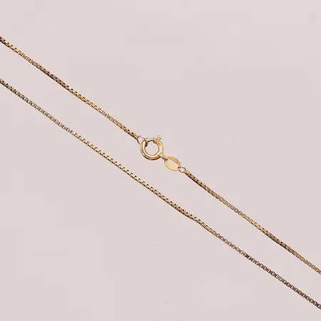 Kedja, 40cm, sliten, 14K 2,5g.