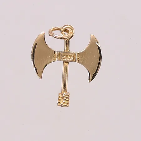 Hänge "yxa", 20mm, 14K 1,3g.