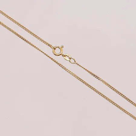 Kedja, 38cm, bredd:1mm, 18K 3,9g.
