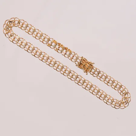 Armband, 18,5cm, bredd:6mm, 18K 7,4g.