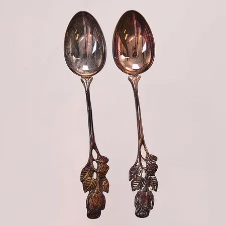 2 Skedar, 9,5cm, 830/1000 Silver 14,7g.