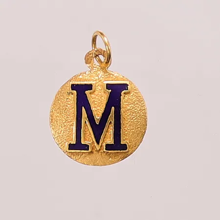 Hänge "M", Ø16mm, 18K 2,0g.
