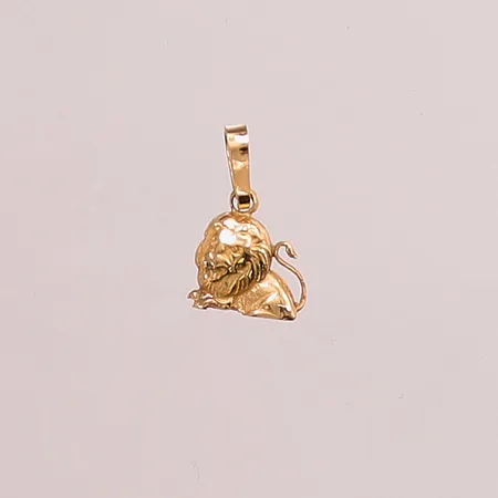 Hänge "lejon", 9mm, 18K 0,6g.