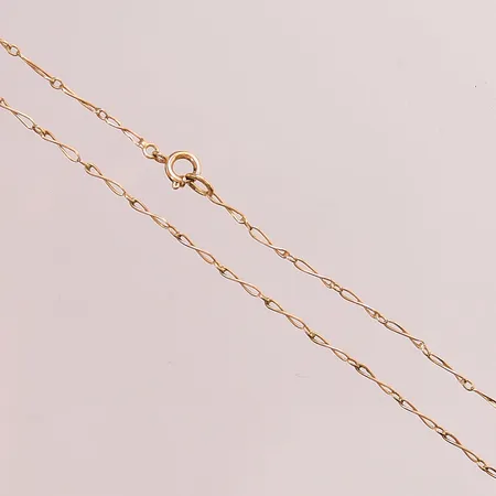 Kedja, 45cm, bredd:1mm, 18K 3,1g.