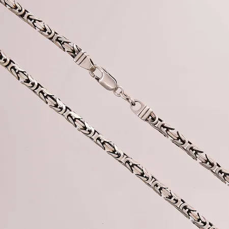 Kedja kejsarlänk, 51cm, bredd:5mm, 925/1000 Silver 58,9g.