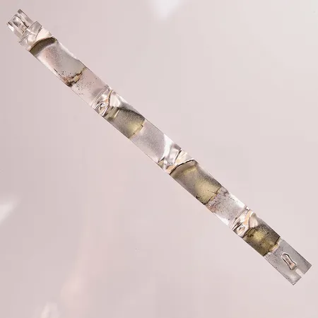 Armband Lapponia "Ceres", design Björn Weckström, innermått ca 18cm, bredd:13mm, tillhörande originalpåse,  925/1000 Silver 43,3g.