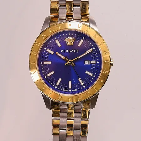 Herrur Versace, 43mm, doublé/stål, quartz, boettnr: VE2C 211011710295, bruksslitage.