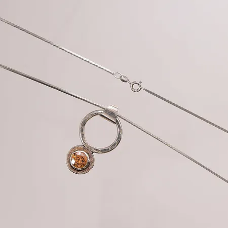 Kedja med hänge, 50cm, 925/1000 Silver 16,7g.