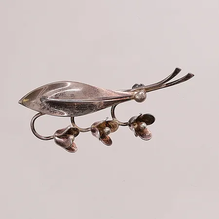 Brosch, 54mm, Sterling, Danmark, 925/1000 Silver 5,5g.