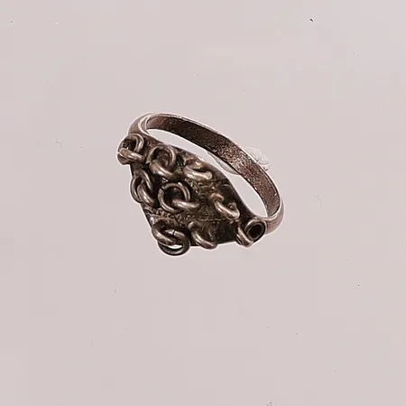 Ring, Ø16, rörliga ringar, 830/1000 Silver 2,2g.