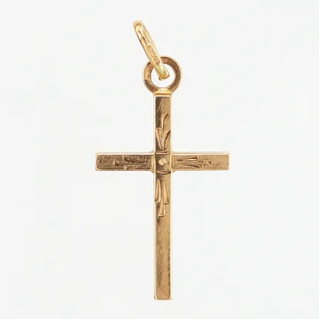 Hänge, kors 28mm, bredd: 13mm, 18K  Vikt: 1,6 g
