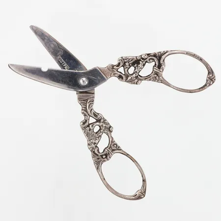Ljussax, 11cm, blad i stål, GEWE, silver 830/1000, bruttovikt: 27,1gram Vikt: 0 g
