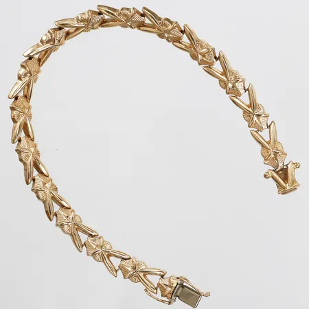 Armband, 21cm, bredd 8mm, 18K Vikt: 12,5 g