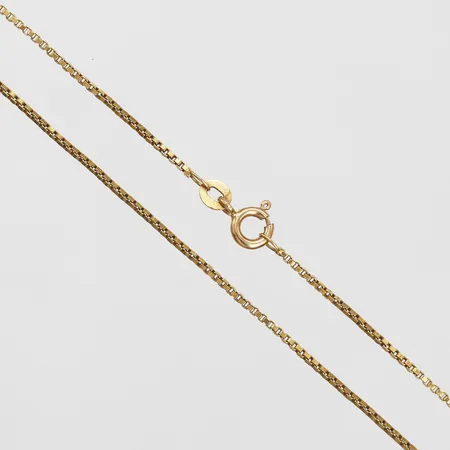Kedja, Venezia, längd: 41,5 cm, bredd: 1 mm, 18K guld. Vikt: 4,1 g