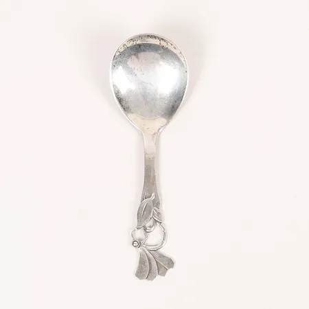 Sked, längd: 152 mm, svensk importstämpel, silver. Vikt: 31,2 g
